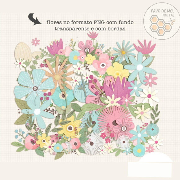 Kit Digital Floral Dia dos Avós