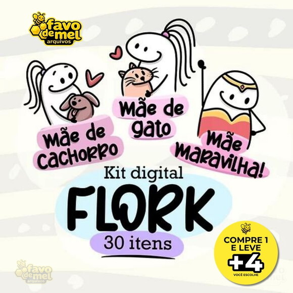 Kit Digital Flork Dia das Mães