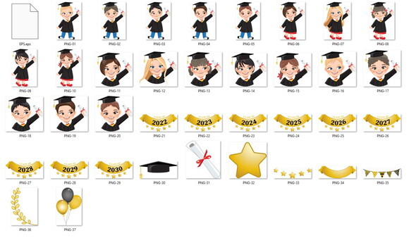 Kit Digital Formatura Kids Aquarela #10 Png Premium