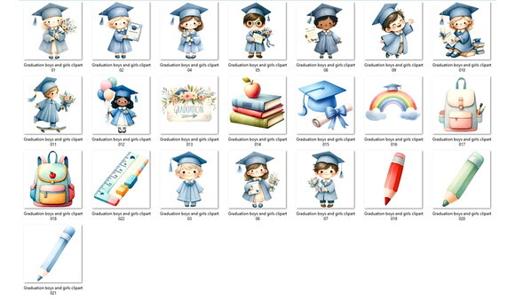 Kit Digital Formatura Kids Aquarela #9 Png Premium