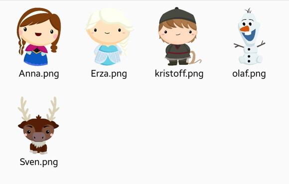Kit Digital Frozen #5 Cute Png (pague 1 Leve +4)