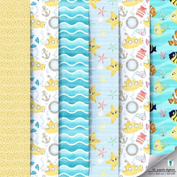 Kit Digital Fundo do Mar #08