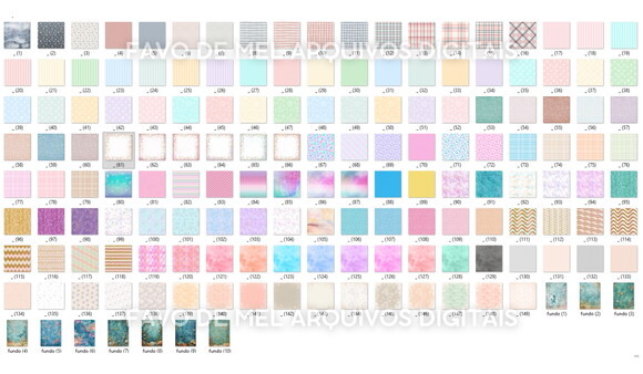 Kit Digital Fundo do Mar Aquarela #42 Elementos Png + Papeis