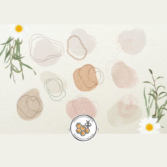 Kit Digital Girassol - Bloom & Vintage Aquarela