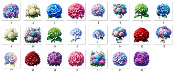 Kit Digital Hortênsias - Hydrangeas (wa)