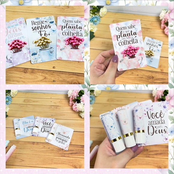 Kit Digital Jardim de Fé - Cliparts Mimos e Encadernação