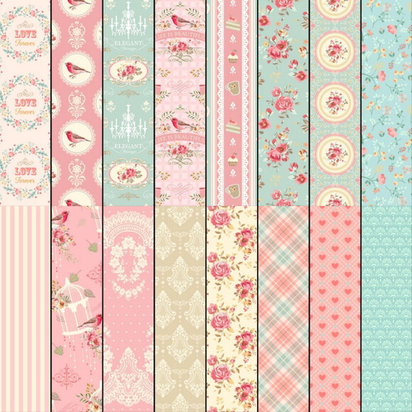 Kit Digital Jardim dos Pássaros Aquarela - Love Birds