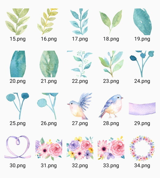 Kit Digital Jardim dos Pássaros Aquarela - Enchanted Dreams