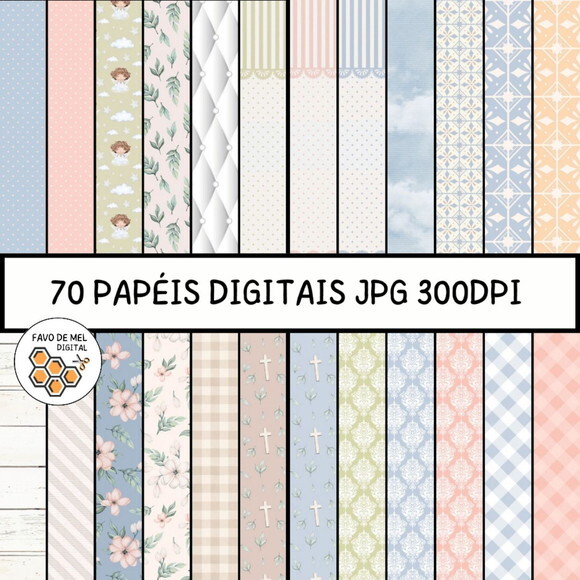 Kit Digital Jesus e as Crianças - Elementos e Papéis