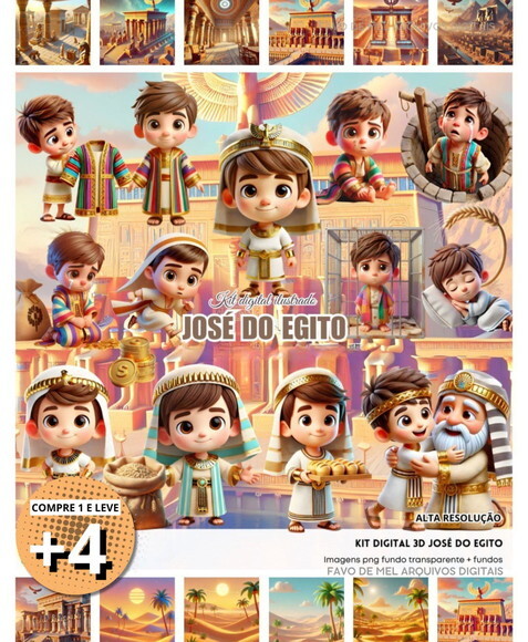 Kit Digital José do Egito 3d (compre 1 Leve +4)