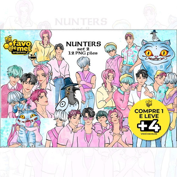Kit Digital Kpop Demon Hunters Aquarela