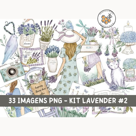 Kit Digital Lavanda Rosabebe - Lavender #2
