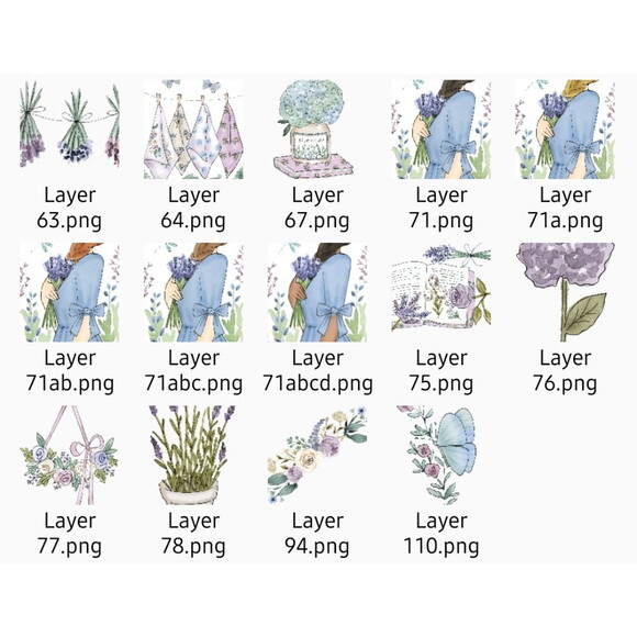 Kit Digital Lavanda Rosabebe - Lavender #2