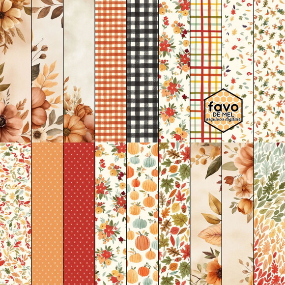 Kit Digital Leitura Aquarela | Planner Amo Ler Outono