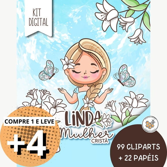 Kit Digital Linda Mulher Cristã