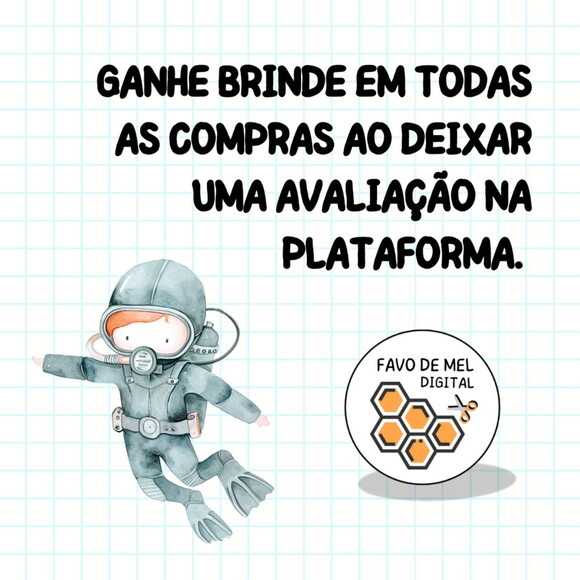 Kit Digital Mergulho Aquarela - Fundo do Mar 20 (paa)