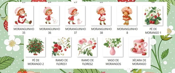Kit Digital Moranguinho Aquarela (pague 1 Leve +4)