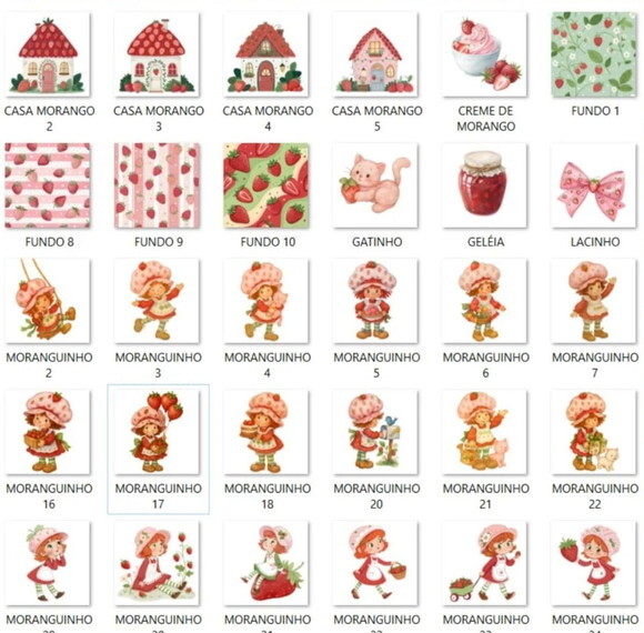 Kit Digital Moranguinho Aquarela (pague 1 Leve +4)