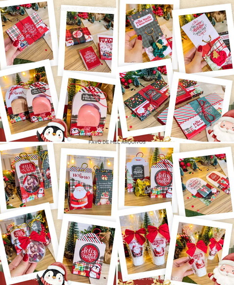 Kit Digital Natal 2025 - Mimos para Imprimir pdf Png Dtf Png