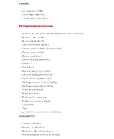 Kit Digital Natal 2025 - Mimos para Imprimir pdf Png Dtf Png