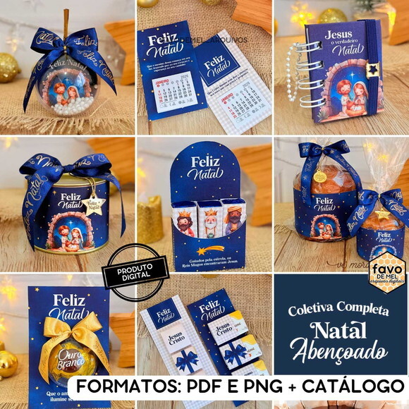 Kit Digital Natal Abençoado 2025 - Mimos para Imprimir pdf
