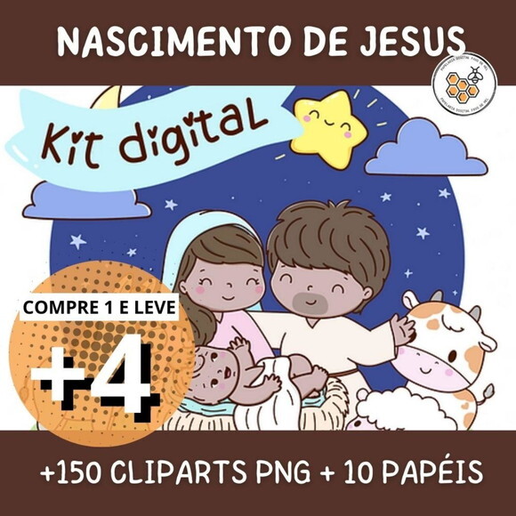Kit Digital Natal Cristão - Nascimento de Jesus