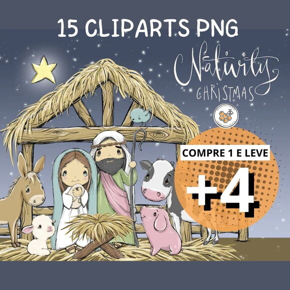 Kit Digital Natal Cristão - Nativity Christmas