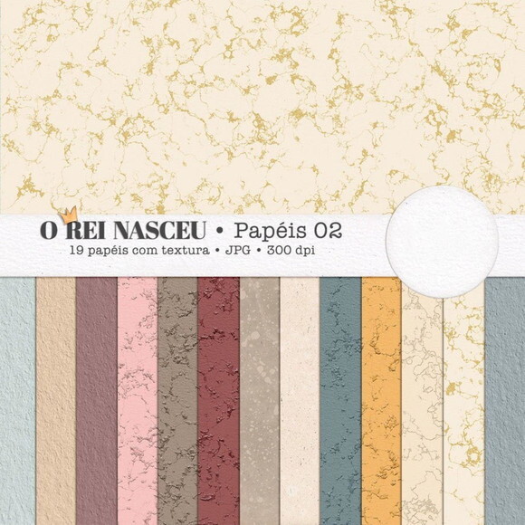 Kit Digital o Rei Nasceu (natal)- Combo Ilustrações e Papéis