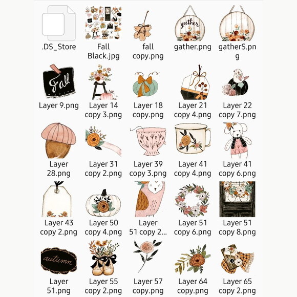 Kit Digital Outono Fall Black Rosabebe