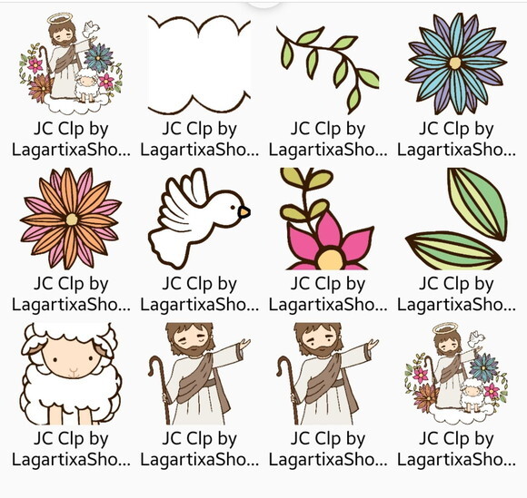 Kit Digital Páscoa Cristã Lgtx - Papel Digital e Cliparts