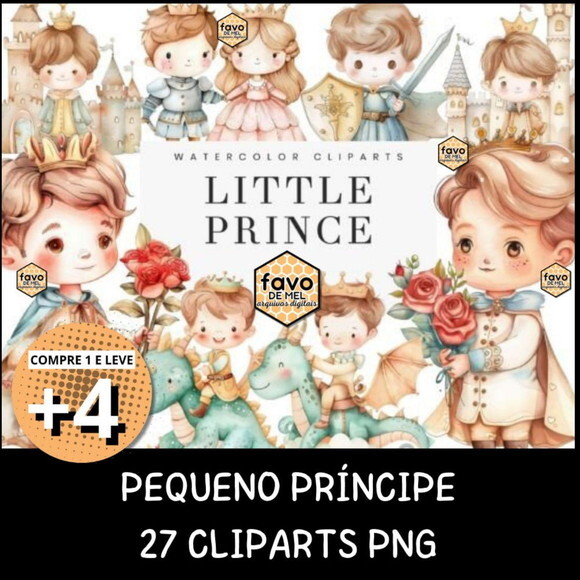 Kit Digital Pequeno Príncipe Aquarela | Little Prince (bd)