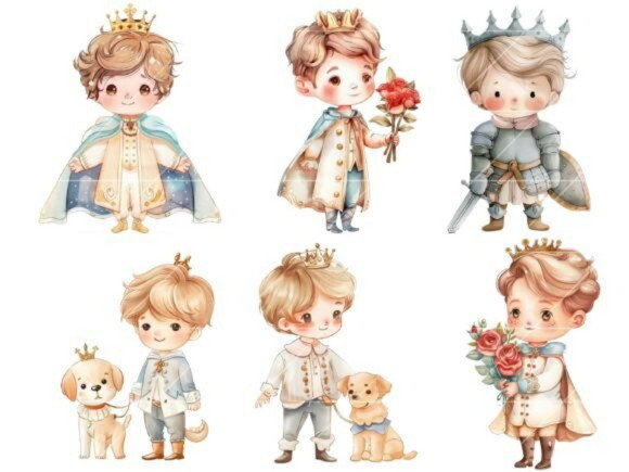 Kit Digital Pequeno Príncipe Aquarela | Little Prince (bd)