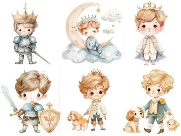 Kit Digital Pequeno Príncipe Aquarela | Little Prince (bd)