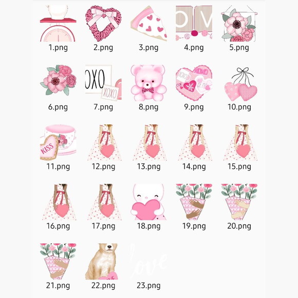 Kit Digital Pink Valentine Rosabebe