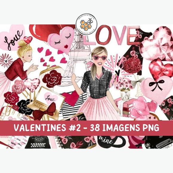 Kit Digital Pink Valentine Rosabebe