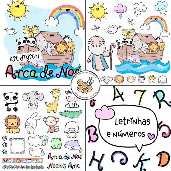 Kit Digital Png Arca de Noé 01