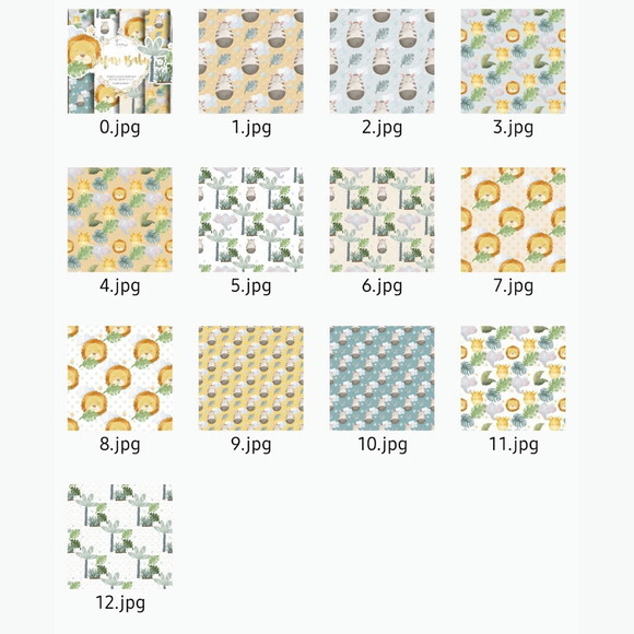 Kit Digital Png Safari Baby Aquarela 02 (pague 1 Leve +4)