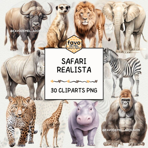 Kit Digital Safari Realista Premium (ddm)