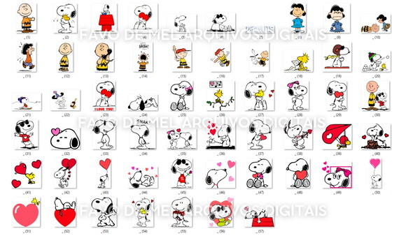 Kit Digital Snoopy - Mega Pack Png Jpg