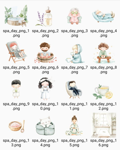 Kit Digital Spa Aquarela 01