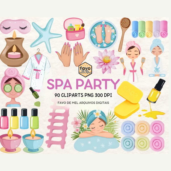 Kit Digital Spa Aquarela Png Premium #3