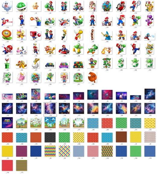 Kit Digital Super Mario Galaxy - Mega Pack Png Jpg