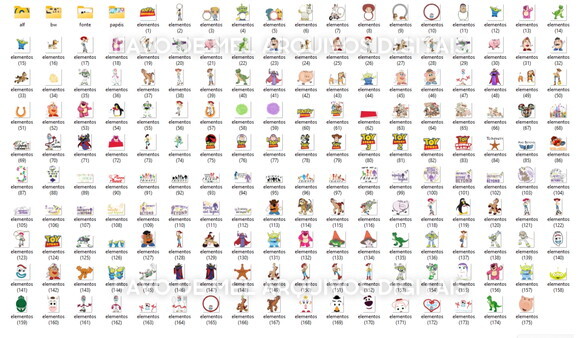 Kit Digital Toy Story - Mega Pack Png Jpg