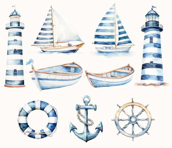 Kit Digital Ursinho Marinheiro Premium - Sea Adventure