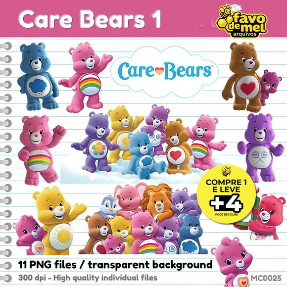 Kit Digital Ursinhos Carinhosos #2 - Care Bears
