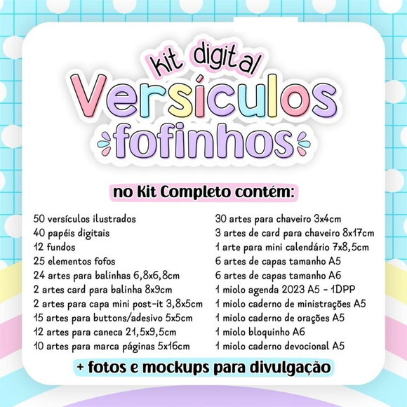 Kit Digital Versículos Fofinhos 1