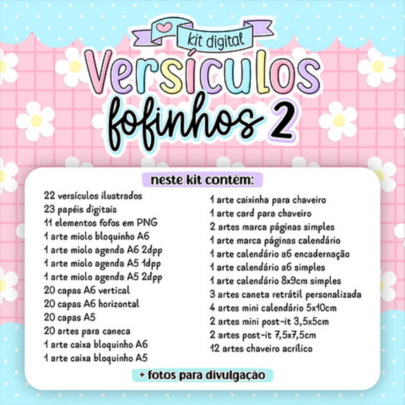 Kit Digital Versículos Fofinhos 2