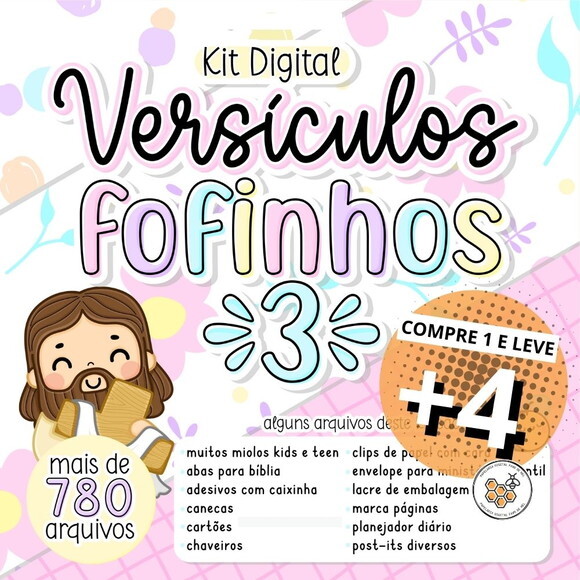 Kit Digital Versículos Fofinhos 3