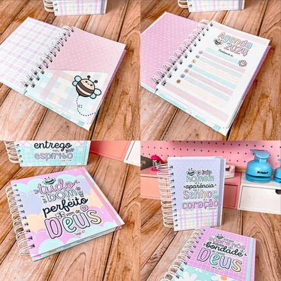 Kit Digital Versículos Fofinhos 4 Encadernação