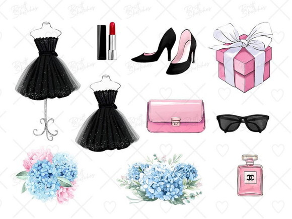 Kit Digital Vestido Pretinho Básico Little Black Dress